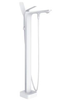 Напольный смеситель для ванны Rose R1322F белый/хром